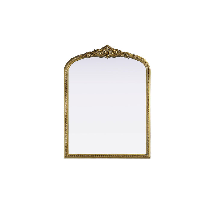 Vintage Resin Mirror 27X36 In Antique Brass by Elegant Decor