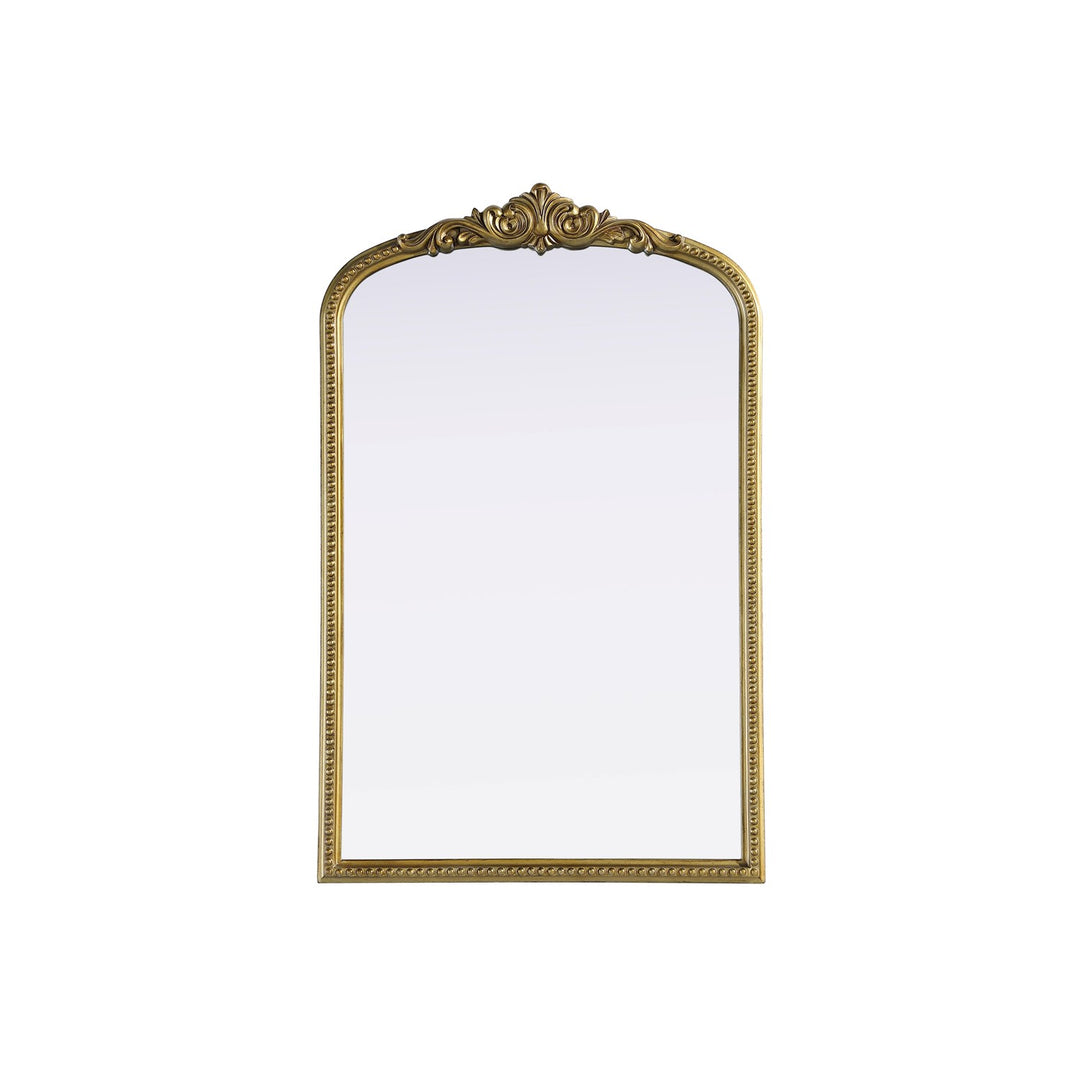 Vintage Resin Mirror 27X42 In Antique Brass by Elegant Decor