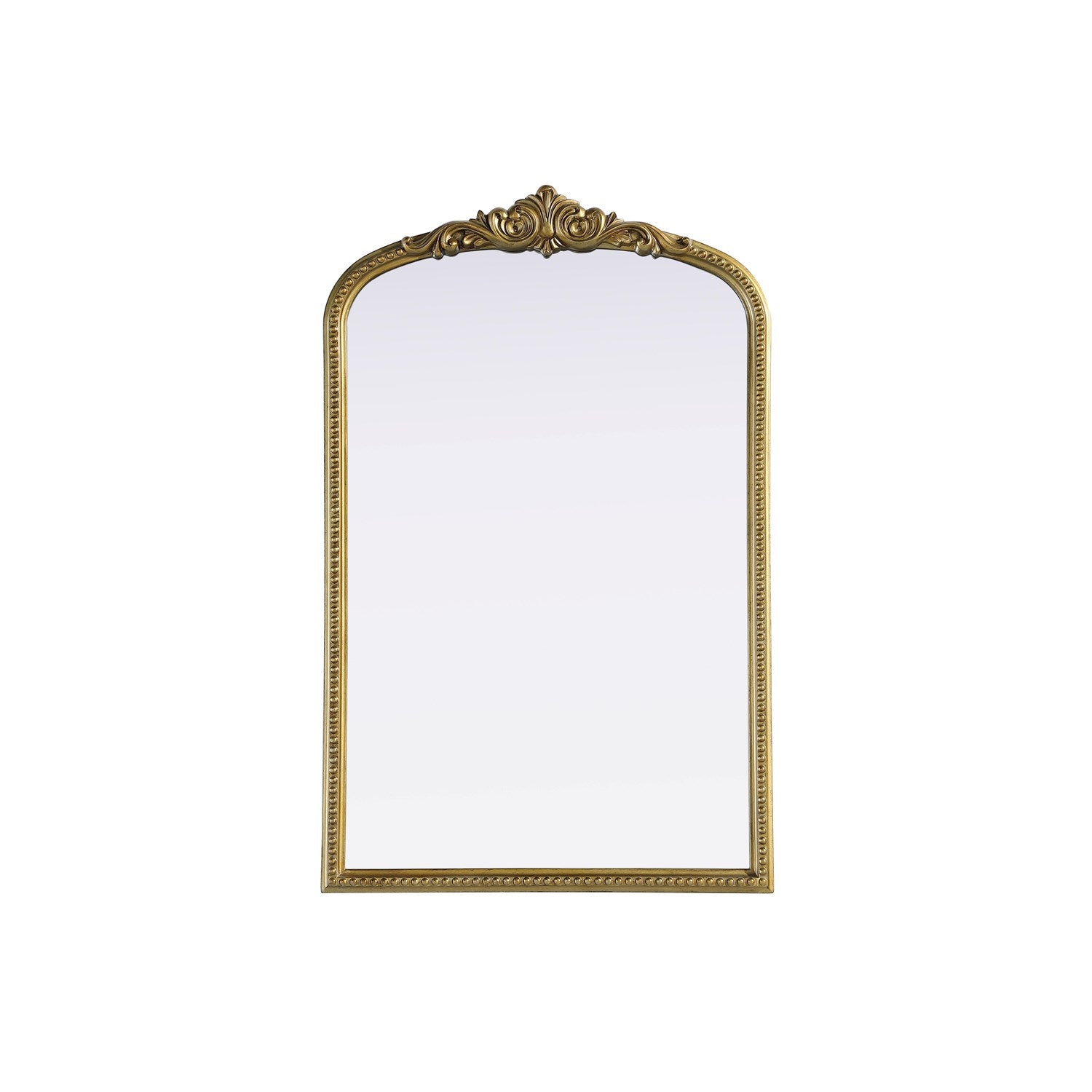 Vintage Resin Mirror 27X42 In Antique Brass by Elegant Decor