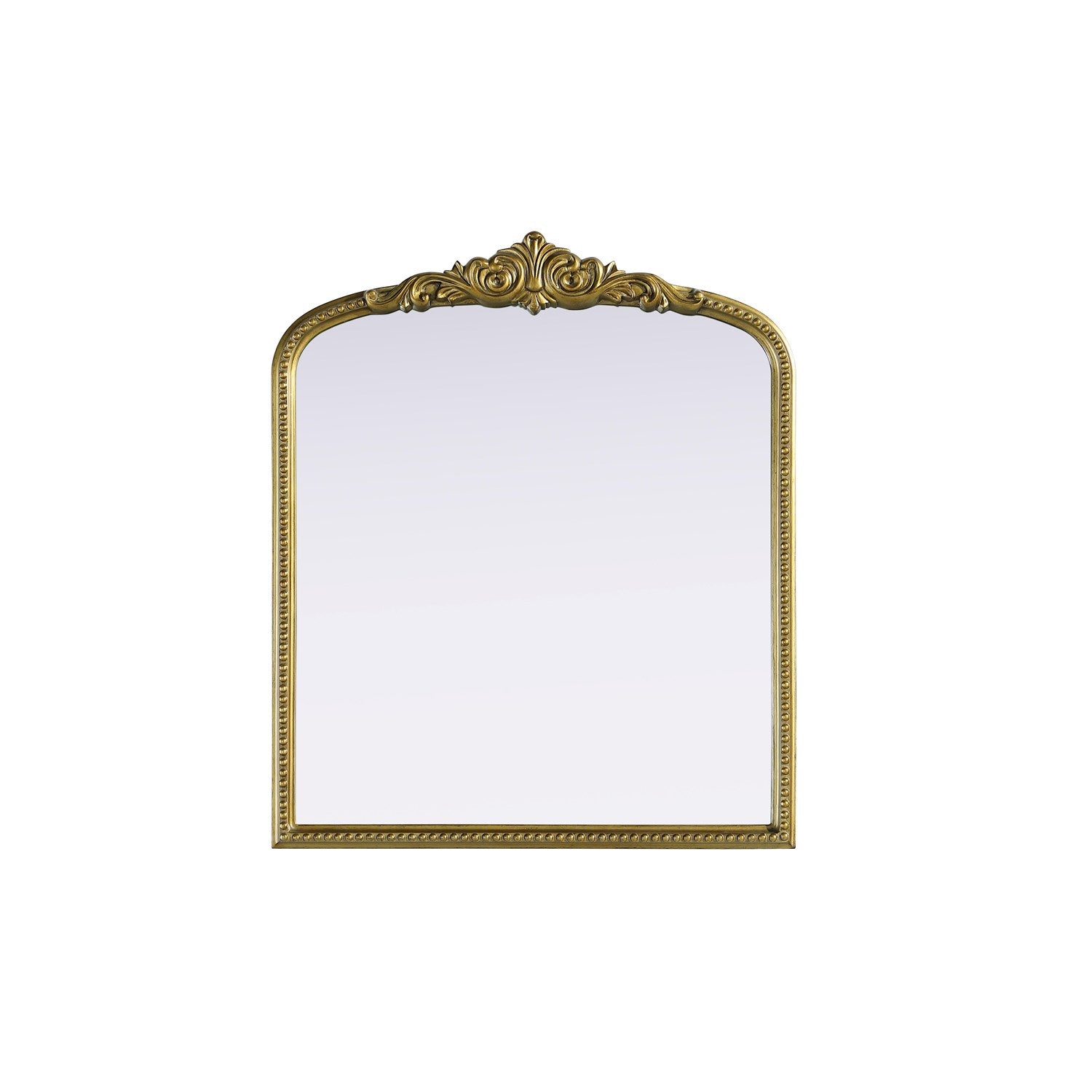 Vintage Resin Mirror 30X36 In Antique Brass by Elegant Decor