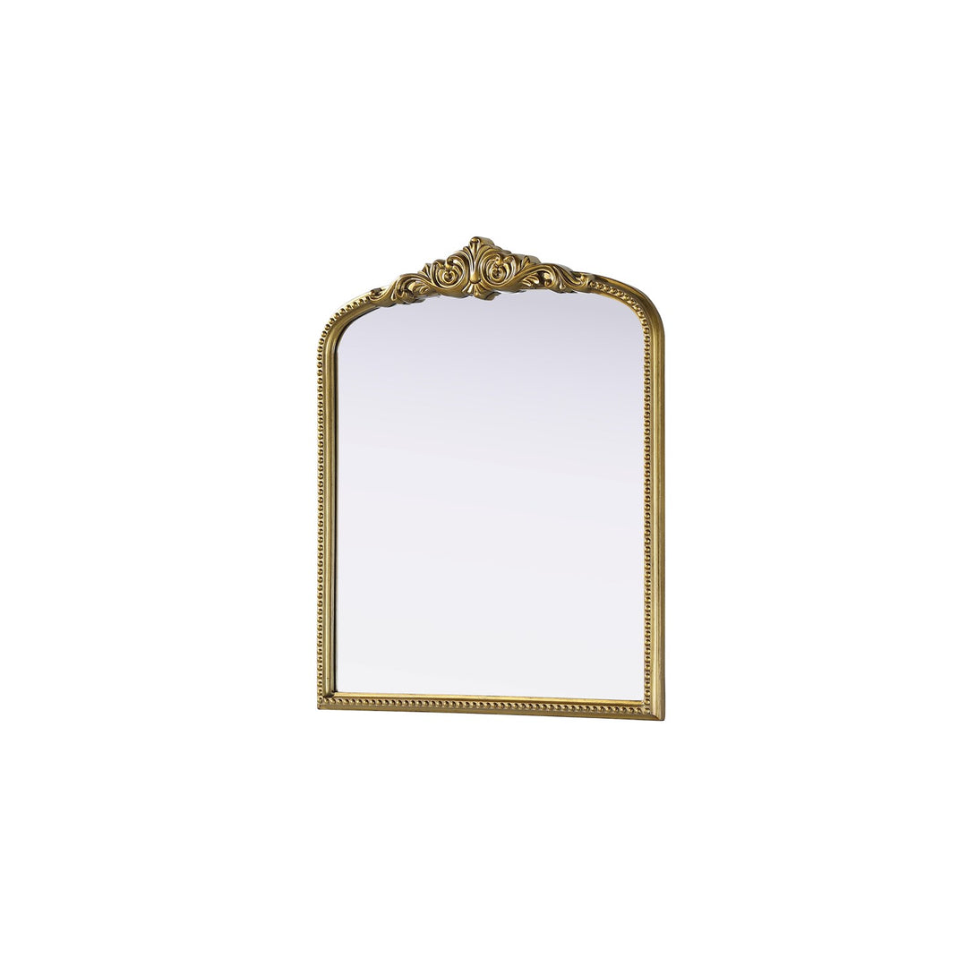 Vintage Resin Mirror 30X36 In Antique Brass