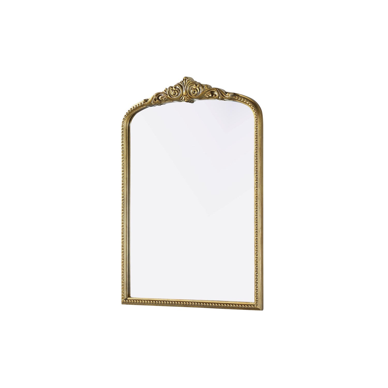 Vintage Resin Mirror 30X42 In Antique Brass