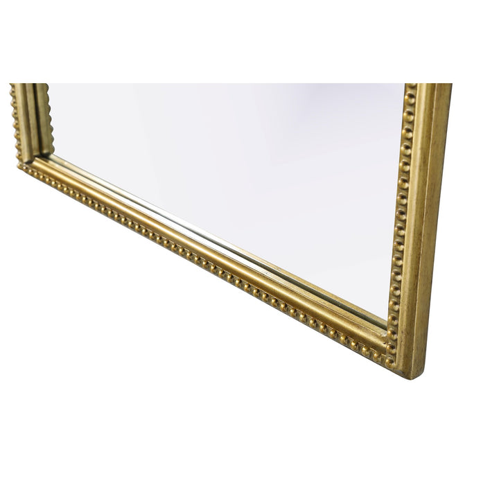 Vintage Resin Mirror 30X42 In Antique Brass