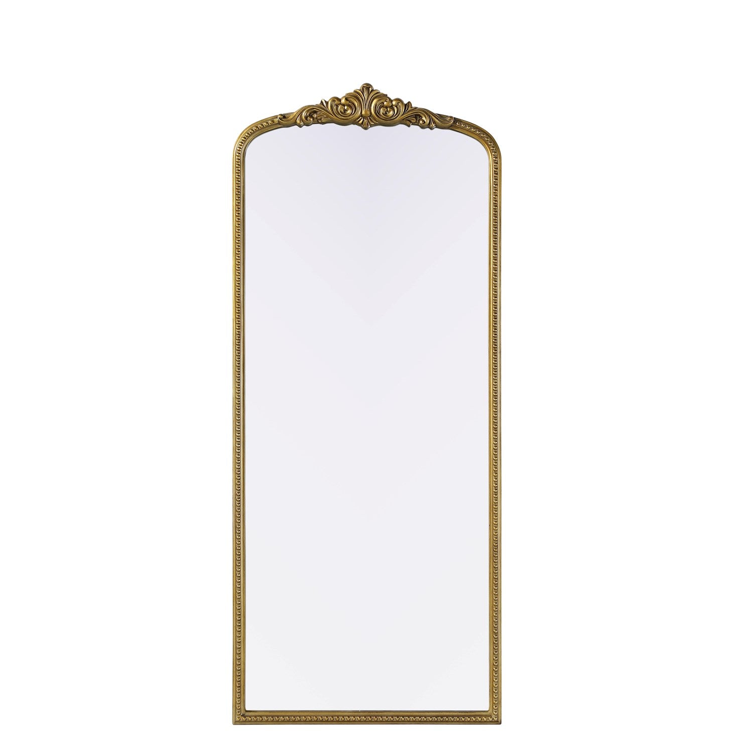 Vintage Resin Mirror 30X72 In Antique Brass by Elegant Decor