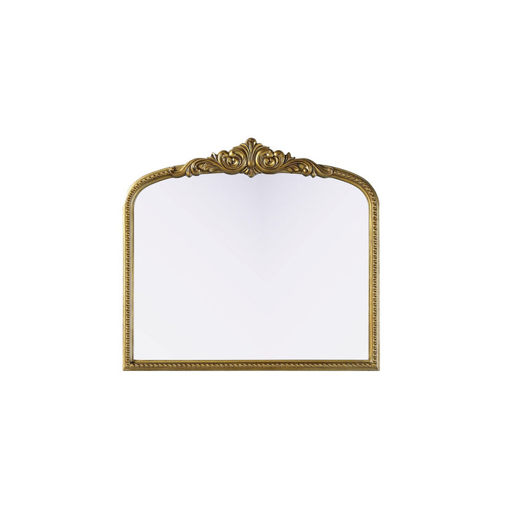 Vintage Resin Mirror 33X30 In Antique Brass by Elegant Decor
