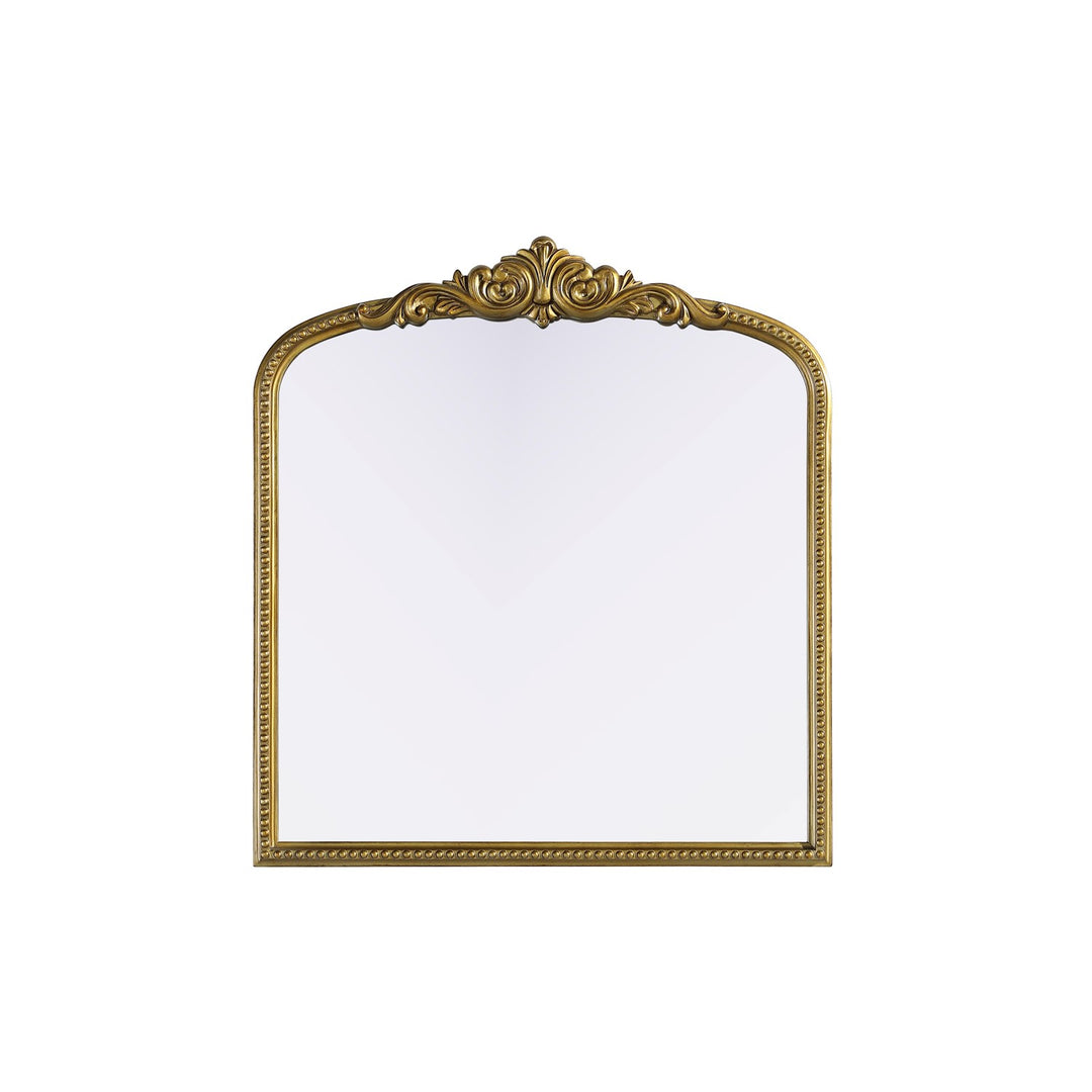 Vintage Resin Mirror 33X36 In Antique Brass by Elegant Decor