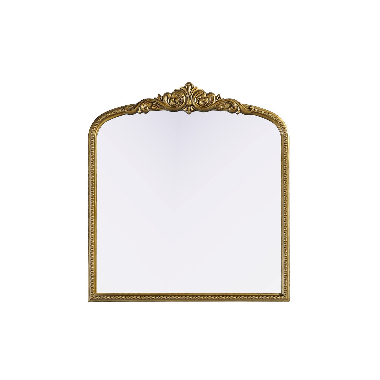 Vintage Resin Mirror 33X36 In Antique Brass by Elegant Decor