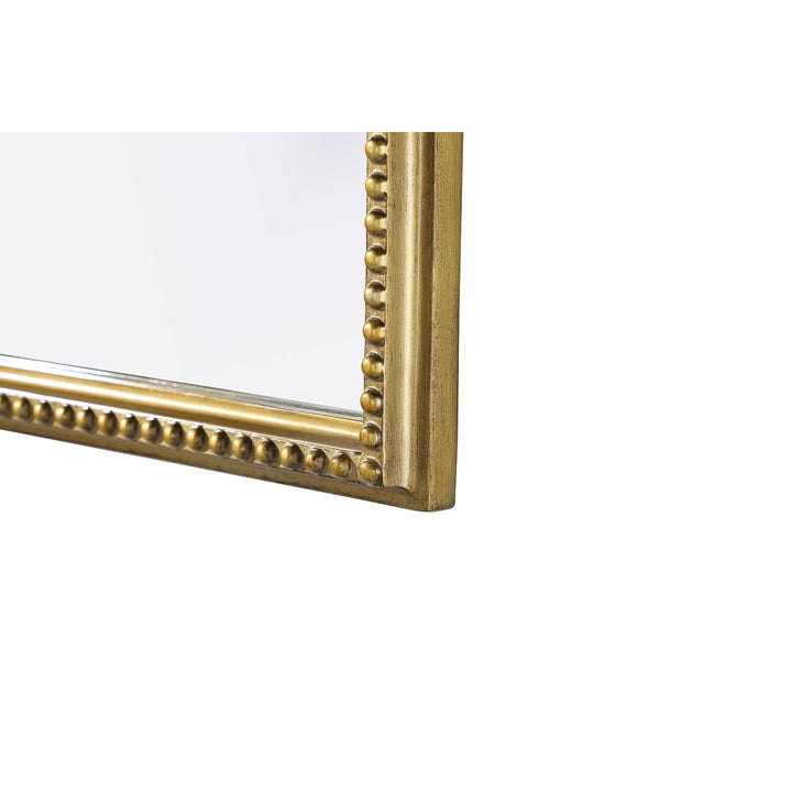 Vintage Resin Mirror 33X36 In Antique Brass