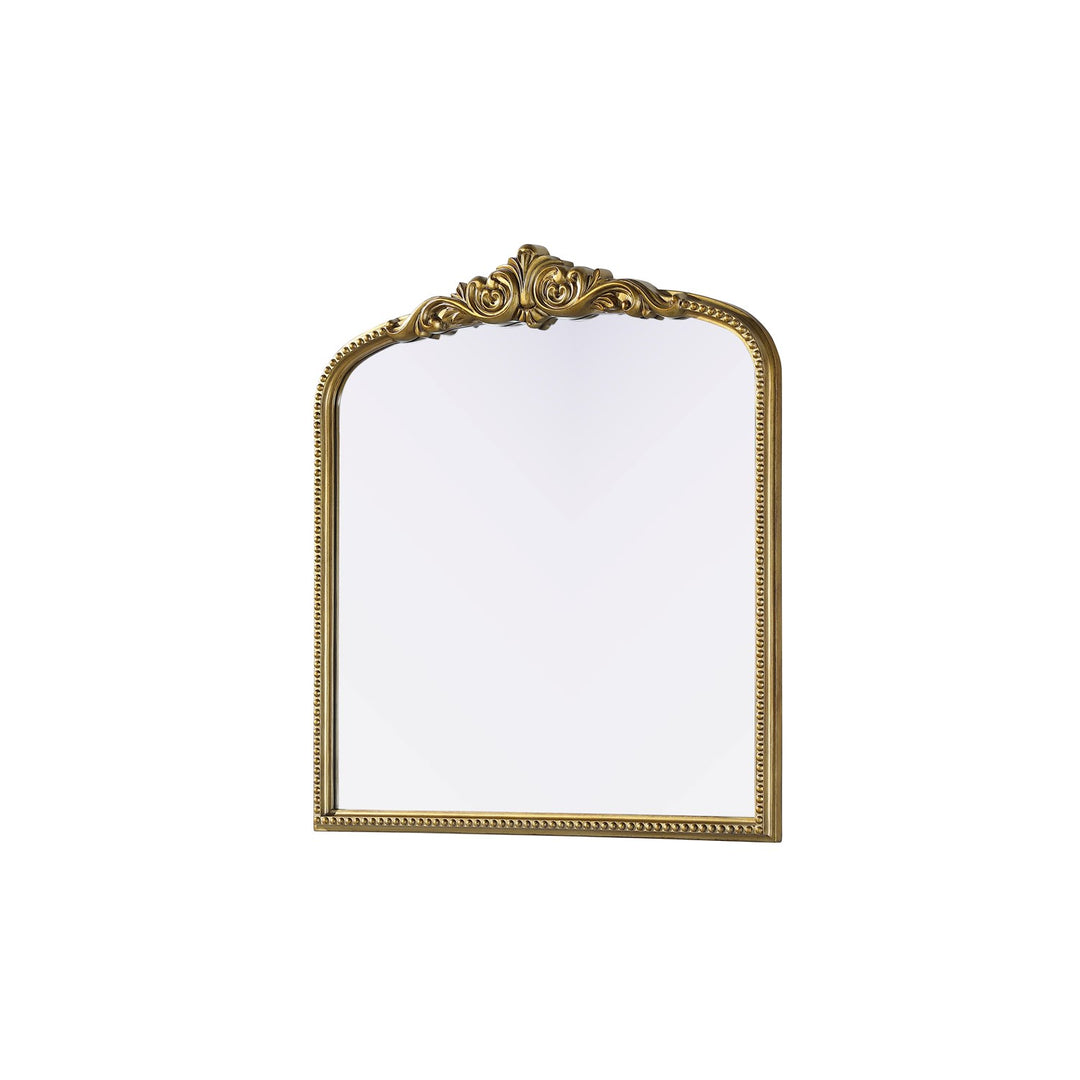 Vintage Resin Mirror 33X36 In Antique Brass
