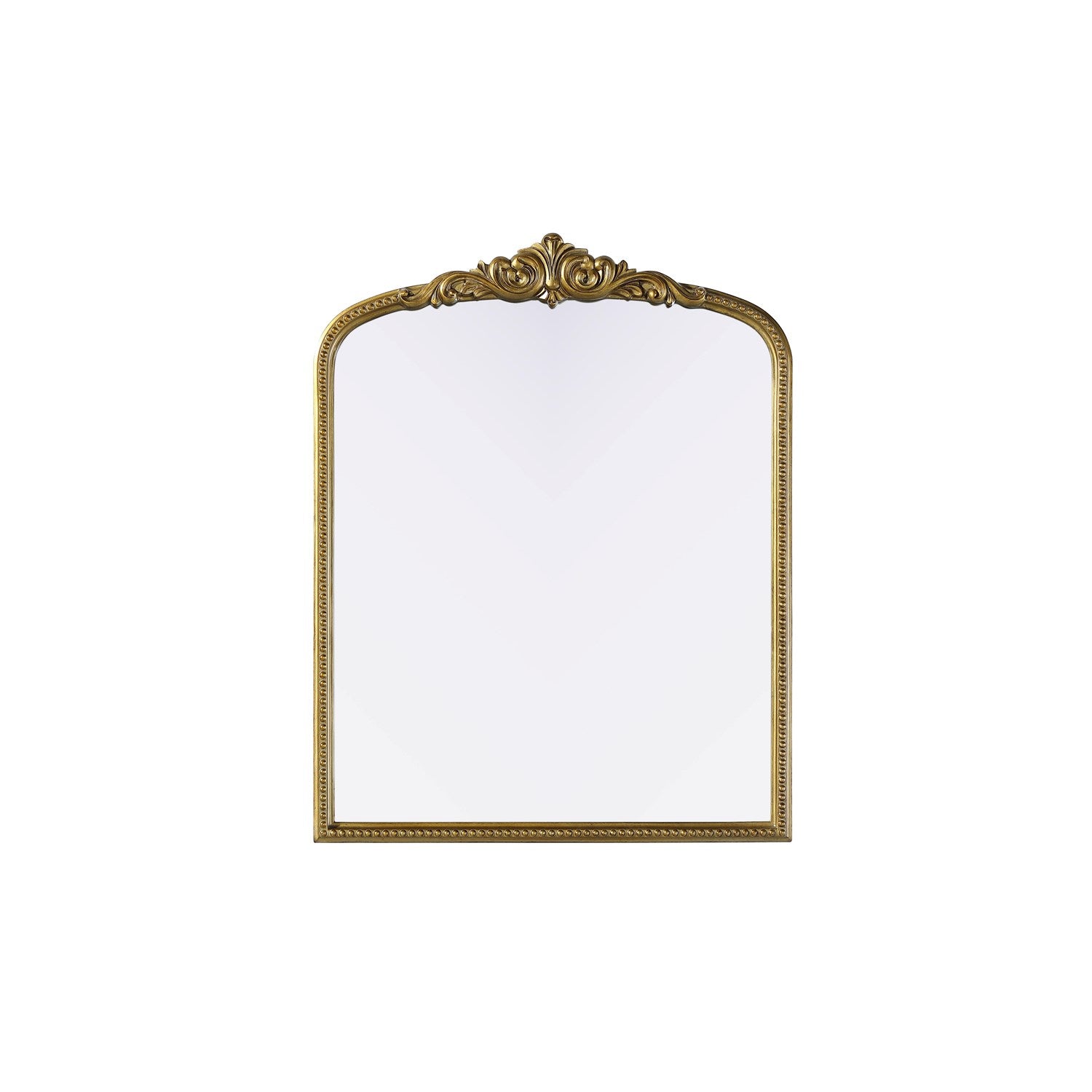 Vintage Resin Mirror 33X42 In Antique Brass by Elegant Decor