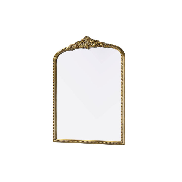 Vintage Resin Mirror 33X42 In Antique Brass