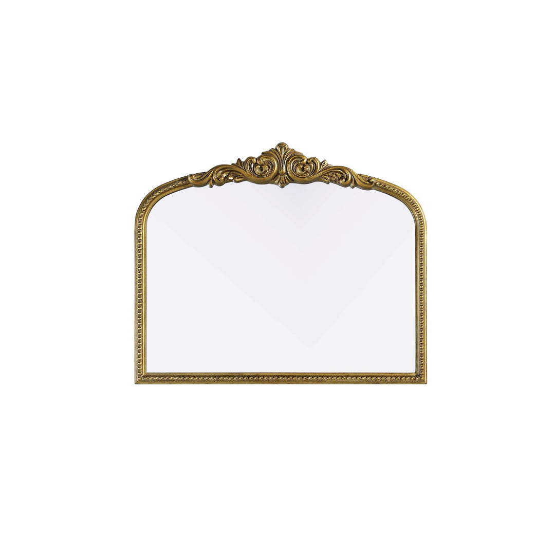 Vintage Resin Mirror 36X30 In Antique Brass by Elegant Decor