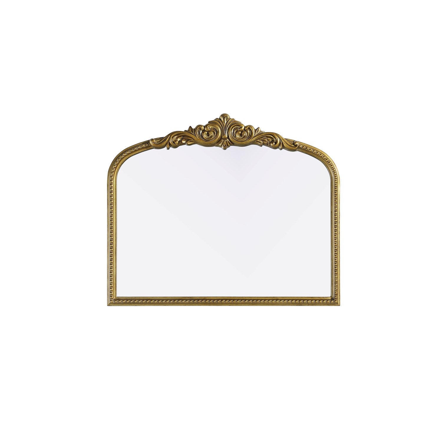 Vintage Resin Mirror 36X30 In Antique Brass by Elegant Decor
