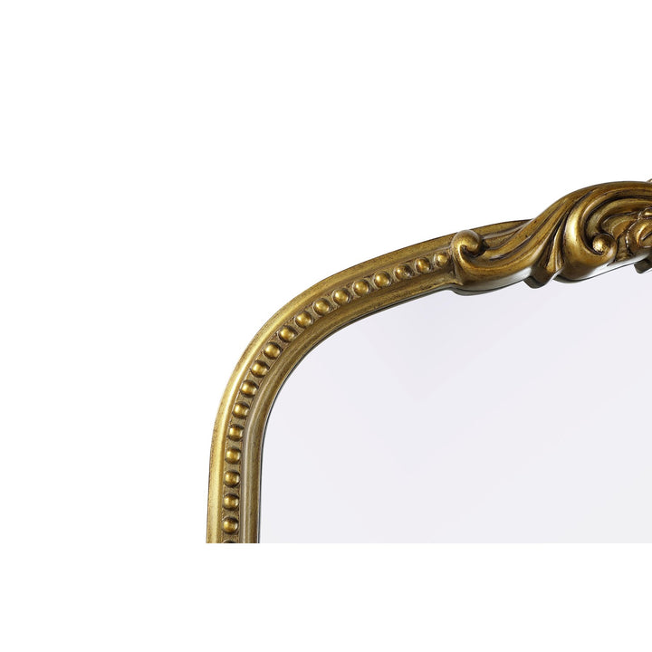 Vintage Resin Mirror 36X30 In Antique Brass