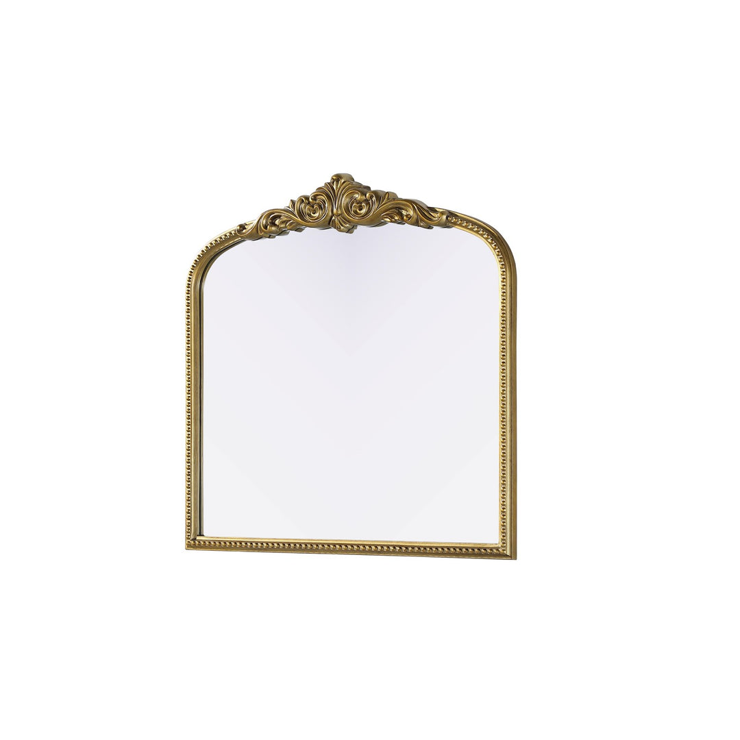 Vintage Resin Mirror 36X36 In Antique Brass
