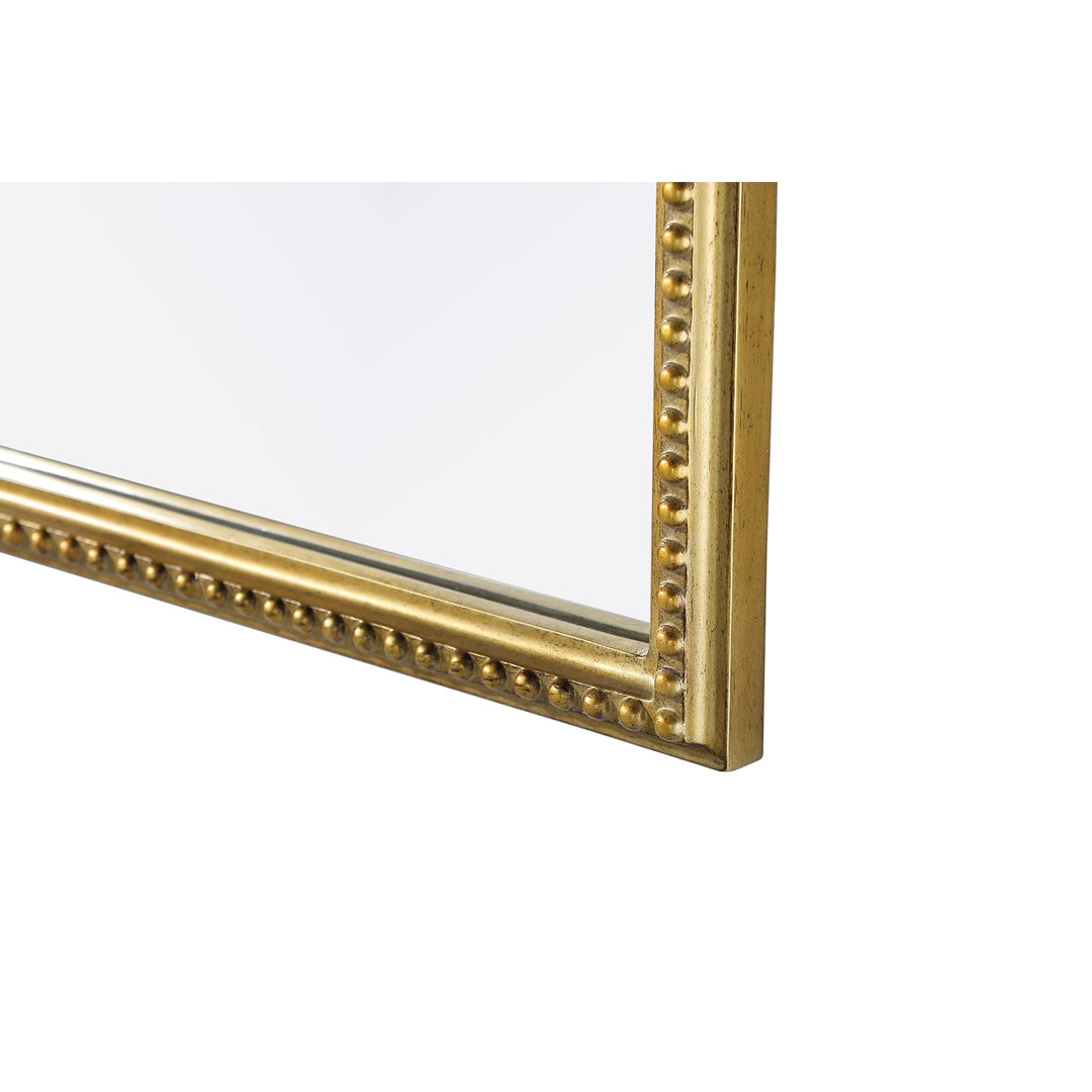 Vintage Resin Mirror 36X36 In Antique Brass