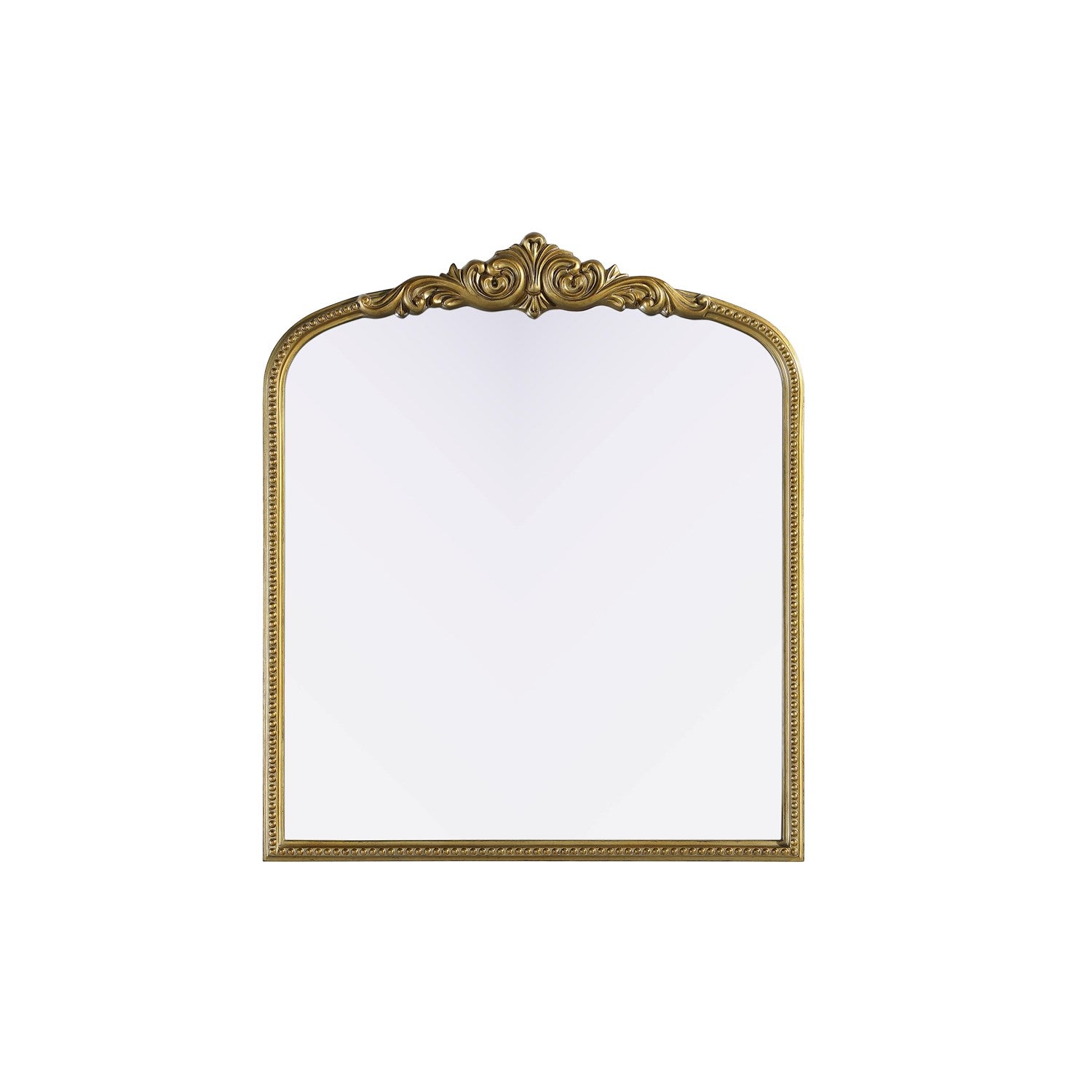 Vintage Resin Mirror 36X42 In Antique Brass by Elegant Decor