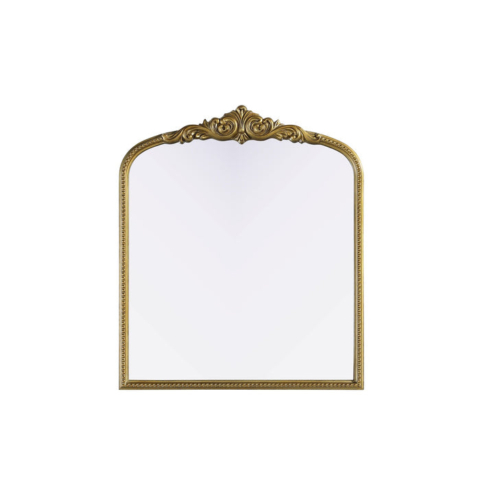 Vintage Resin Mirror 36X42 In Antique Brass by Elegant Decor