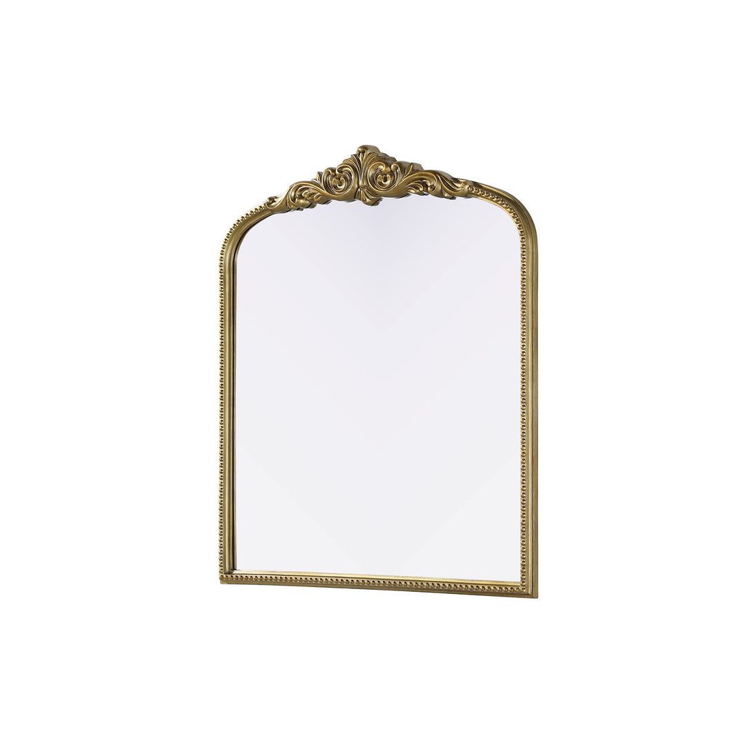 Vintage Resin Mirror 36X42 In Antique Brass