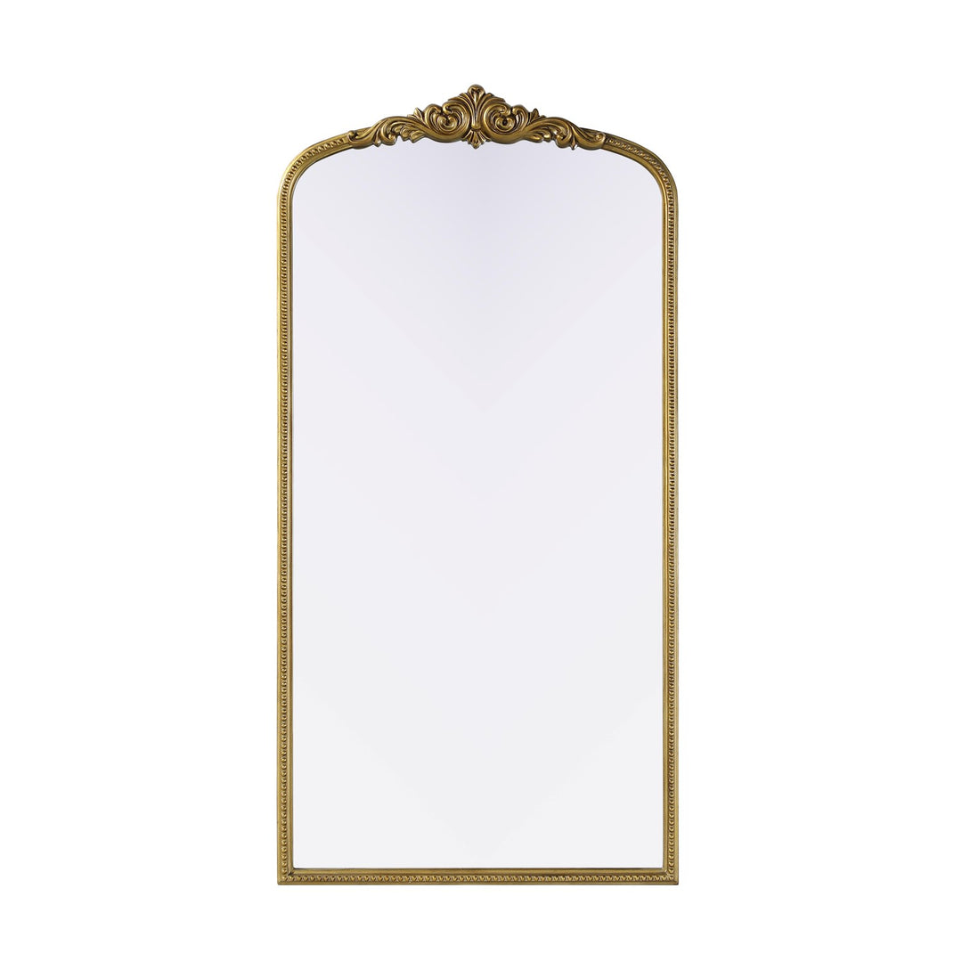 Vintage Resin Mirror 36X72 In Antique Brass by Elegant Decor