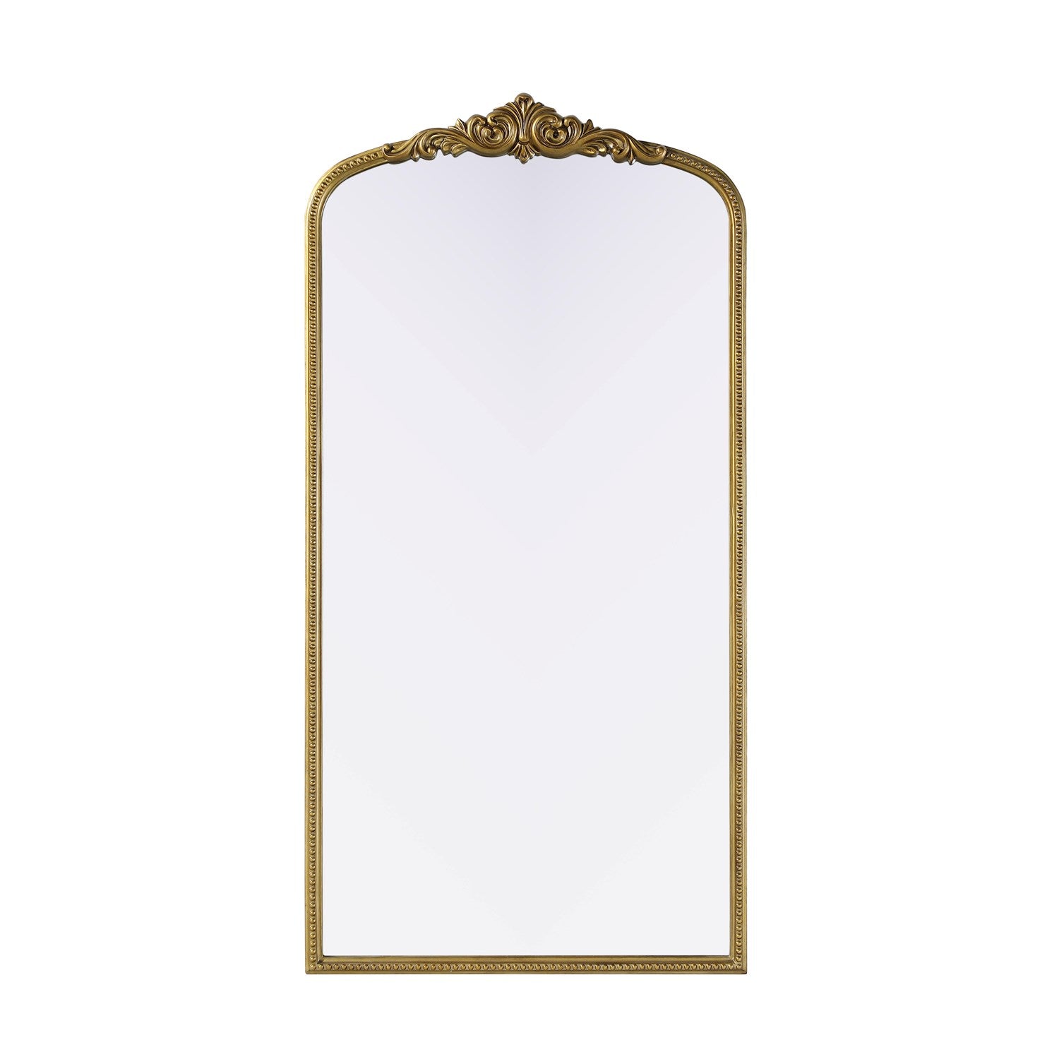Vintage Resin Mirror 36X72 In Antique Brass by Elegant Decor