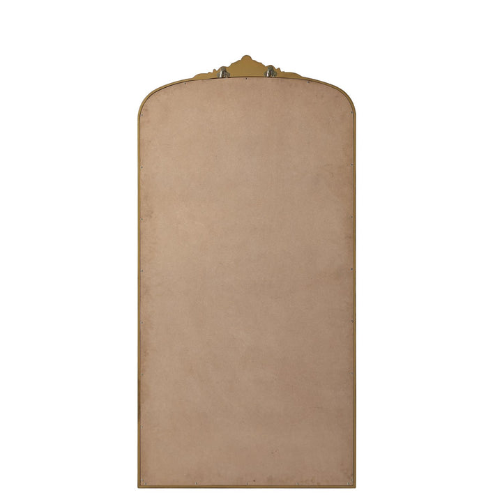 Vintage Resin Mirror 36X72 In Antique Brass