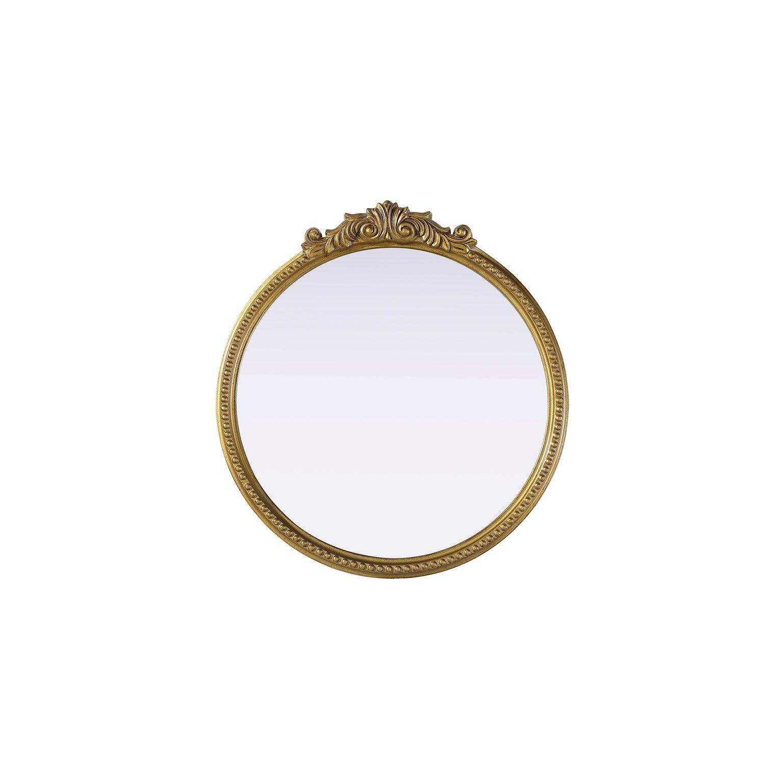 Vintage Resin Mirror 24X25.6 In Antique Brass by Elegant Decor