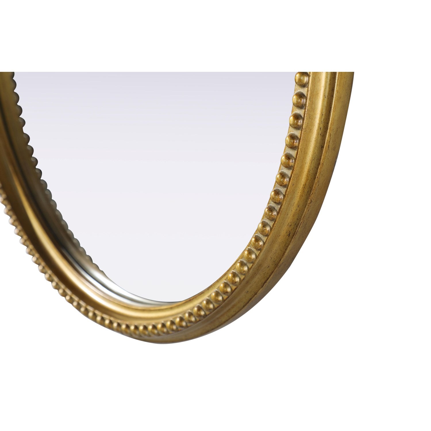 Vintage Resin Mirror 24X25.6 In Antique Brass