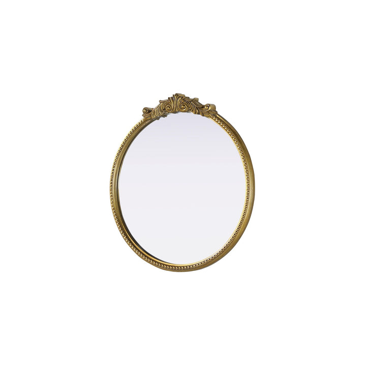 Vintage Resin Mirror 30X32 In Antique Brass