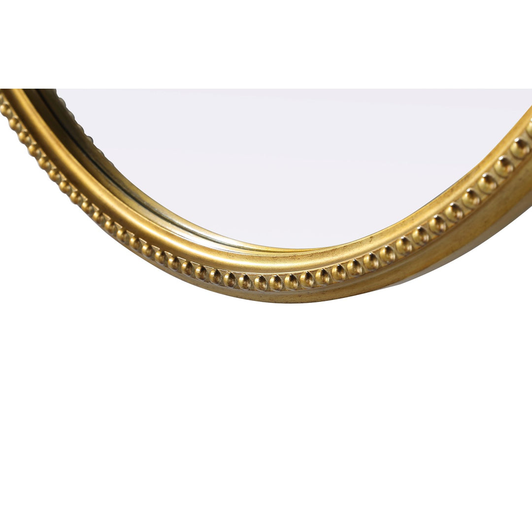 Vintage Resin Mirror 30X32 In Antique Brass