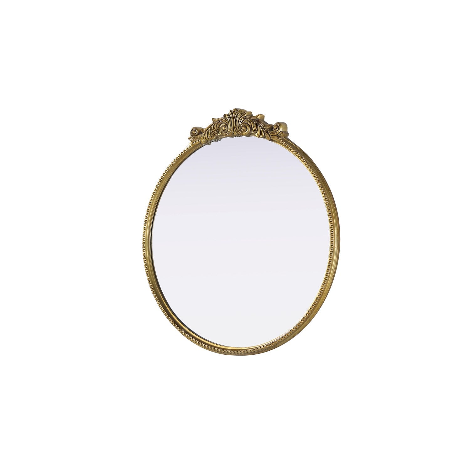 Vintage Resin Mirror 36X38 In Antique Brass