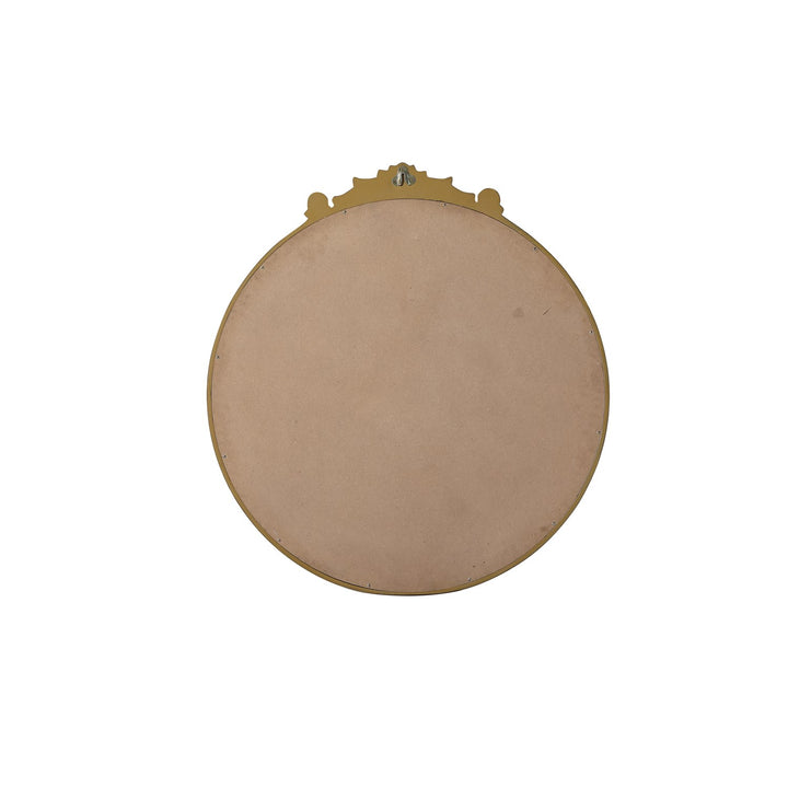 Vintage Resin Mirror 36X38 In Antique Brass