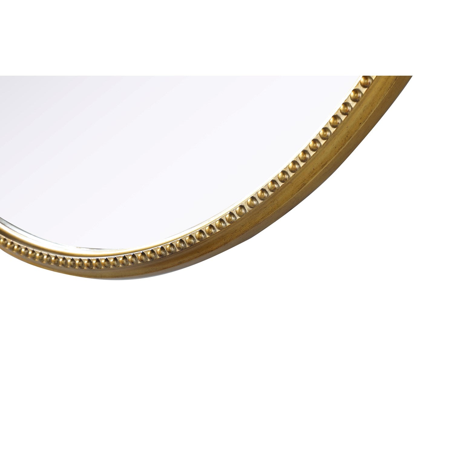 Vintage Resin Mirror 42X45 In Antique Brass