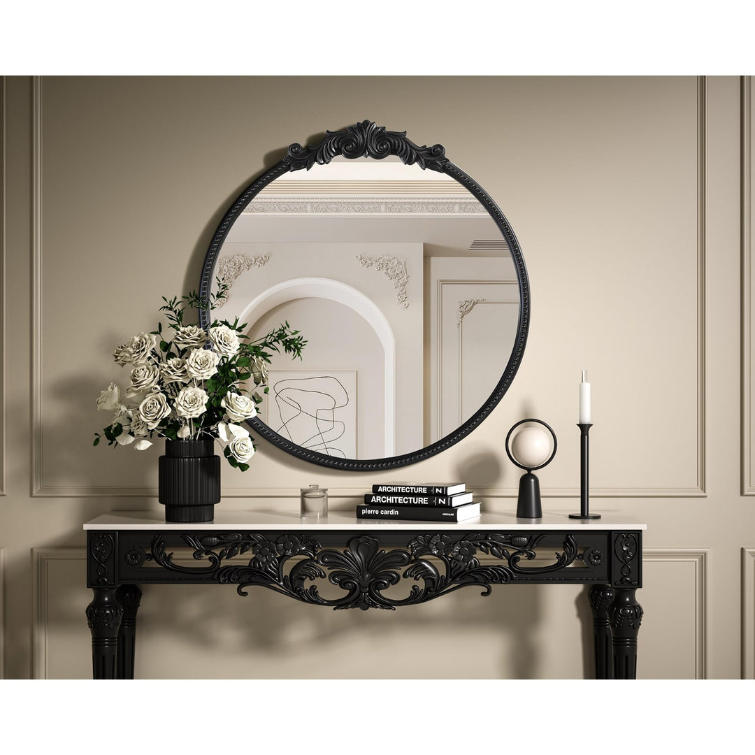 Vintage Resin Mirror 42X45 In Vintage Bronze