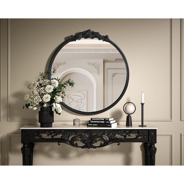 Vintage Resin Mirror 42X45 In Vintage Bronze