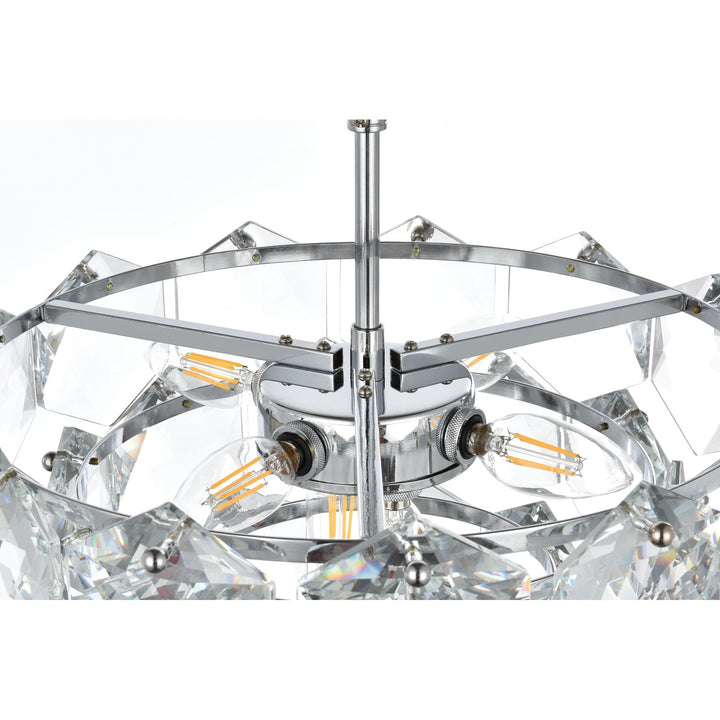 16 Inch Chandelier In Chrome