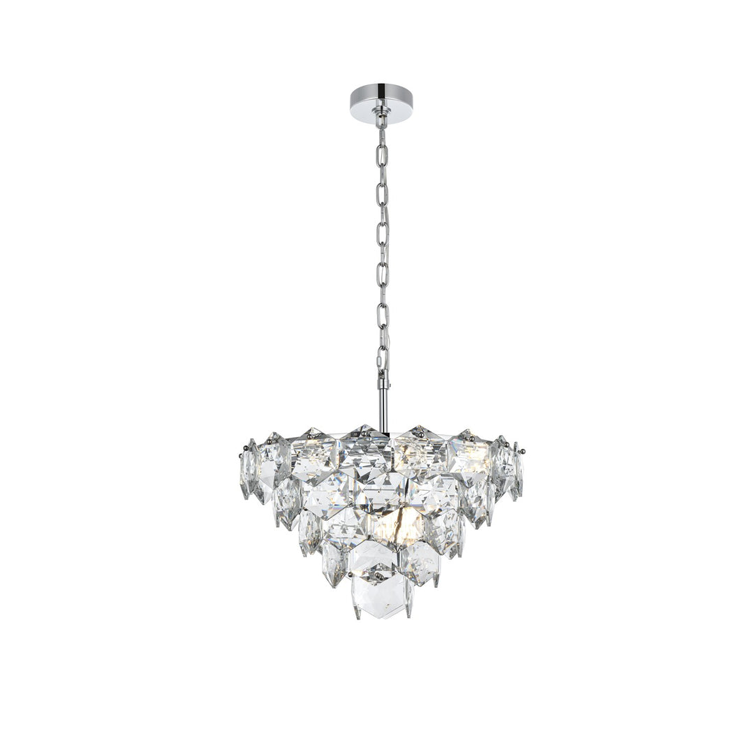 20 Inch Chandelier In Chrome by Elegant Lighting