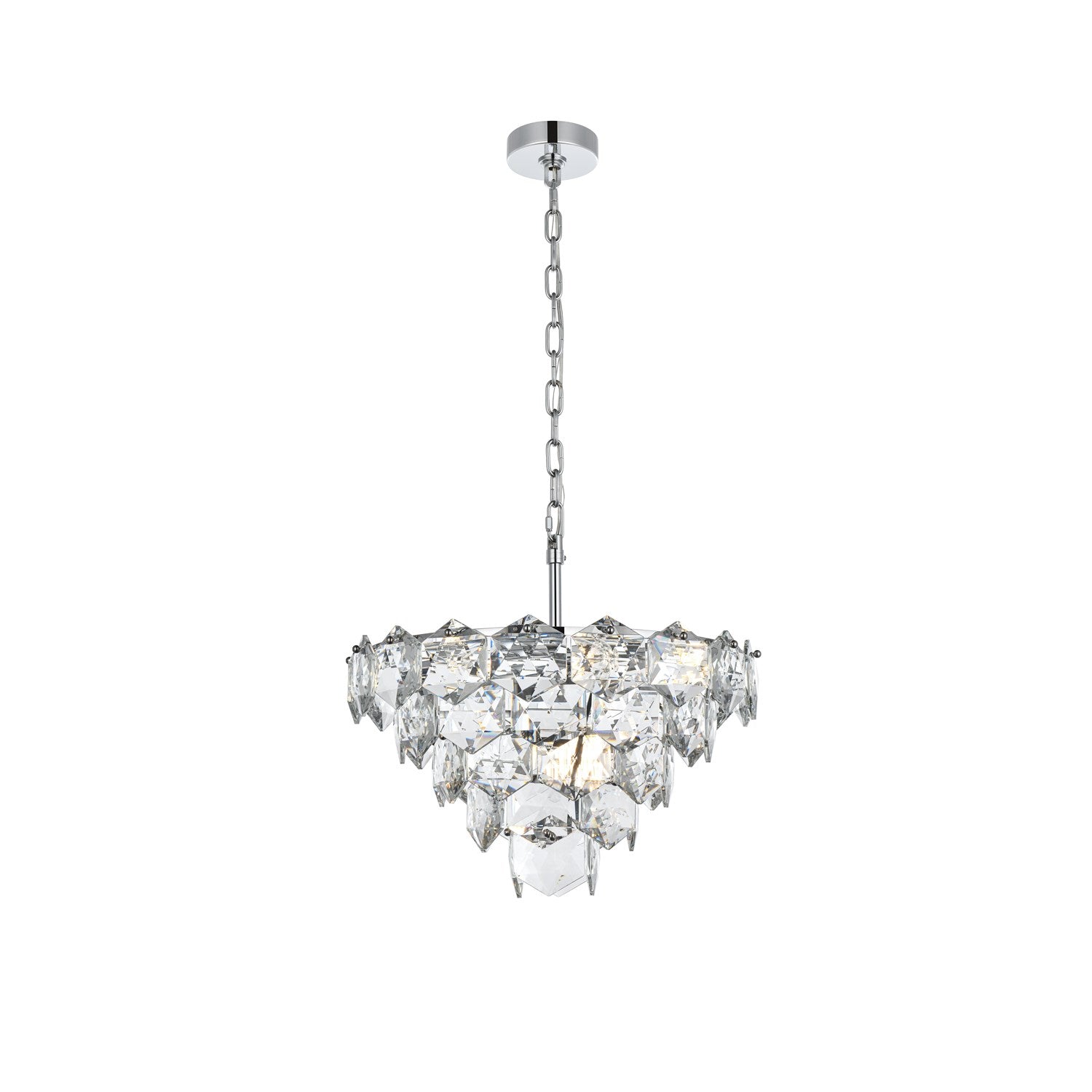 20 Inch Chandelier In Chrome by Elegant Lighting