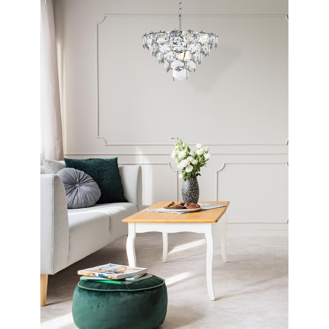 20 Inch Chandelier In Chrome