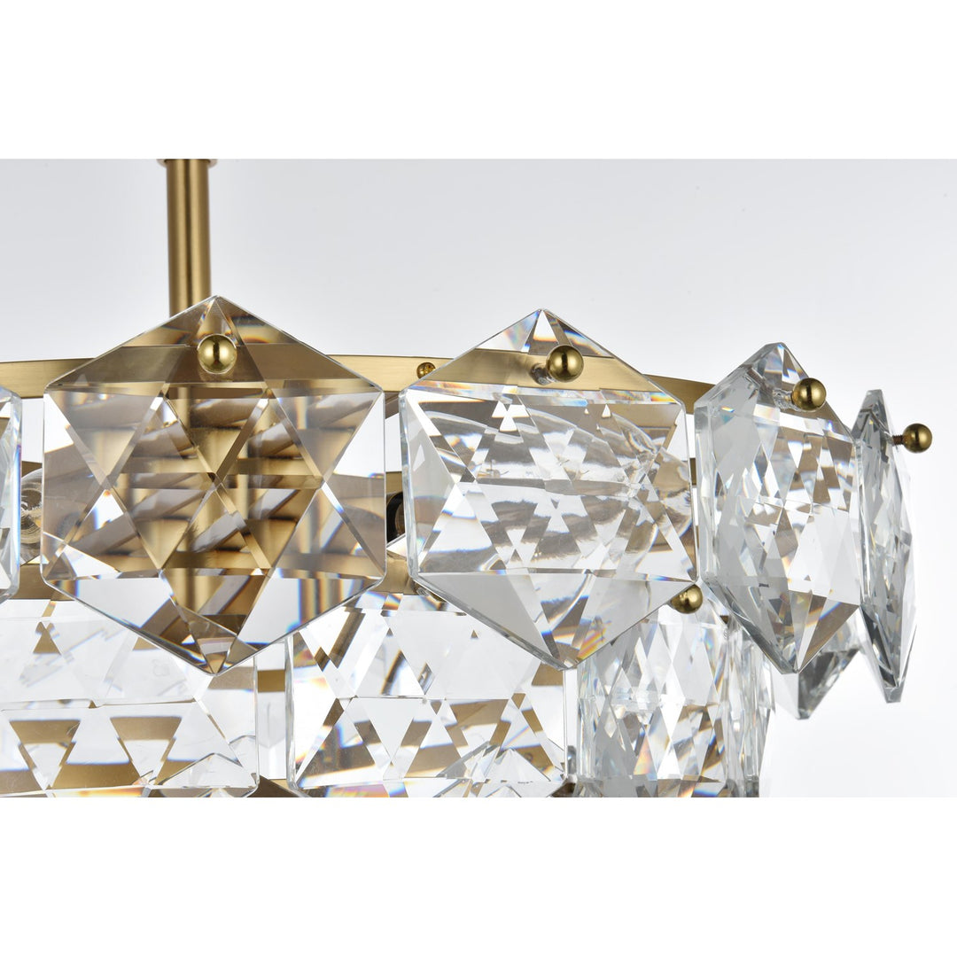 20 Inch Chandelier In Satin Gold