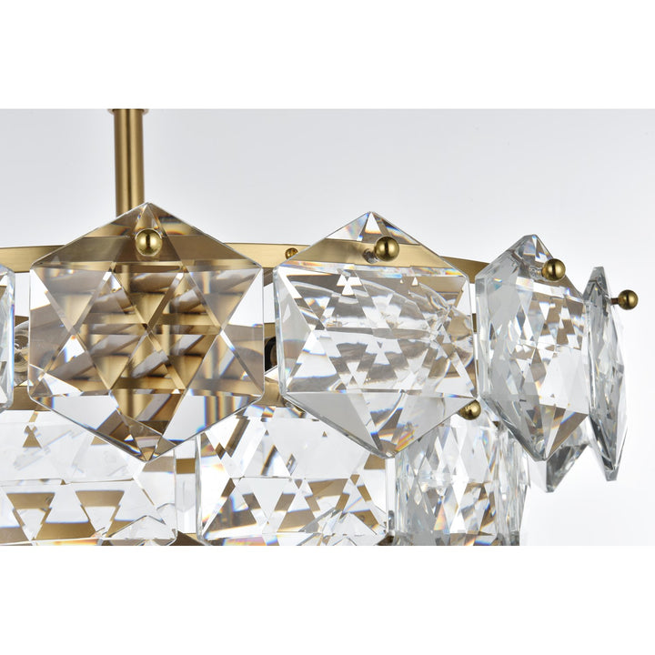 20 Inch Chandelier In Satin Gold
