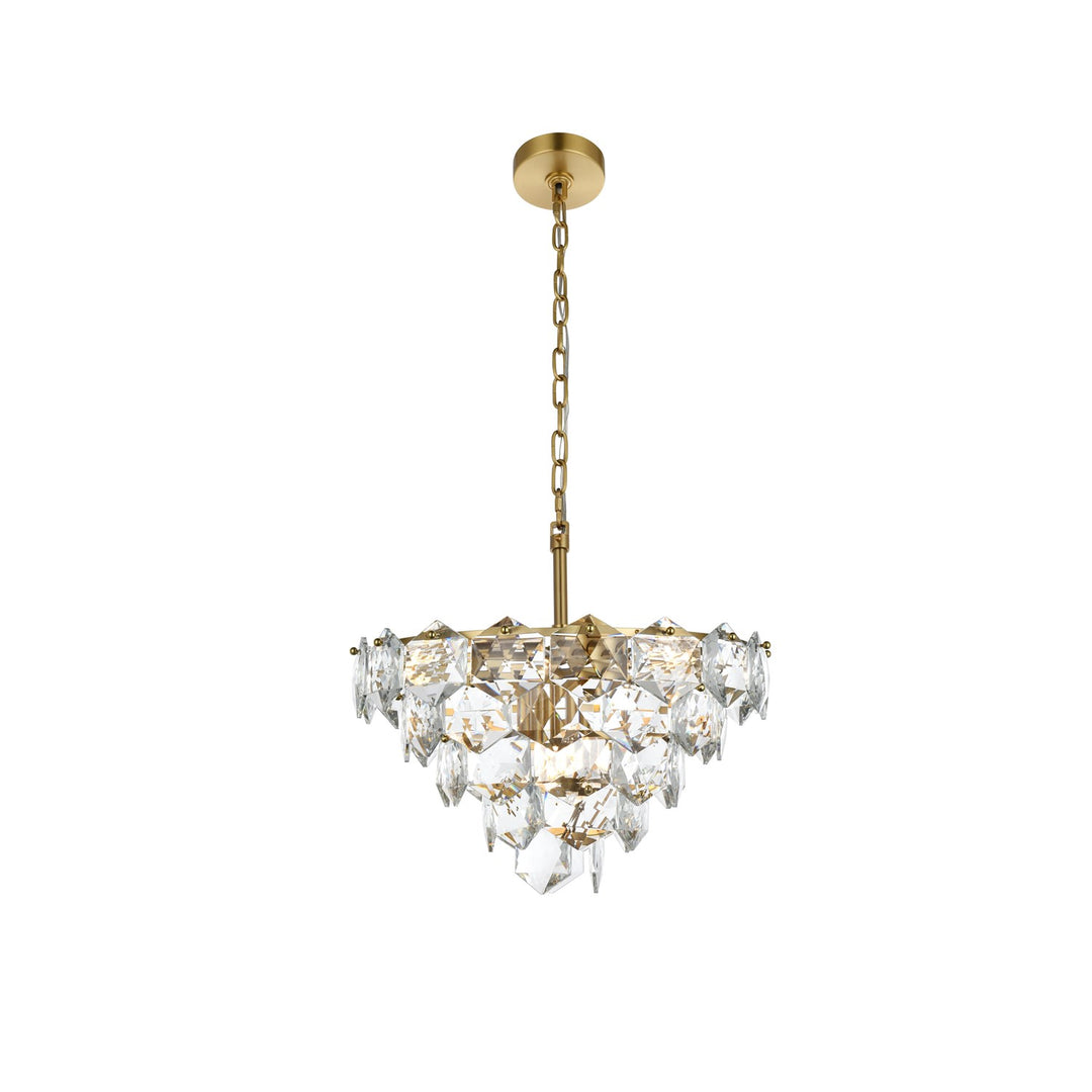 20 Inch Chandelier In Satin Gold