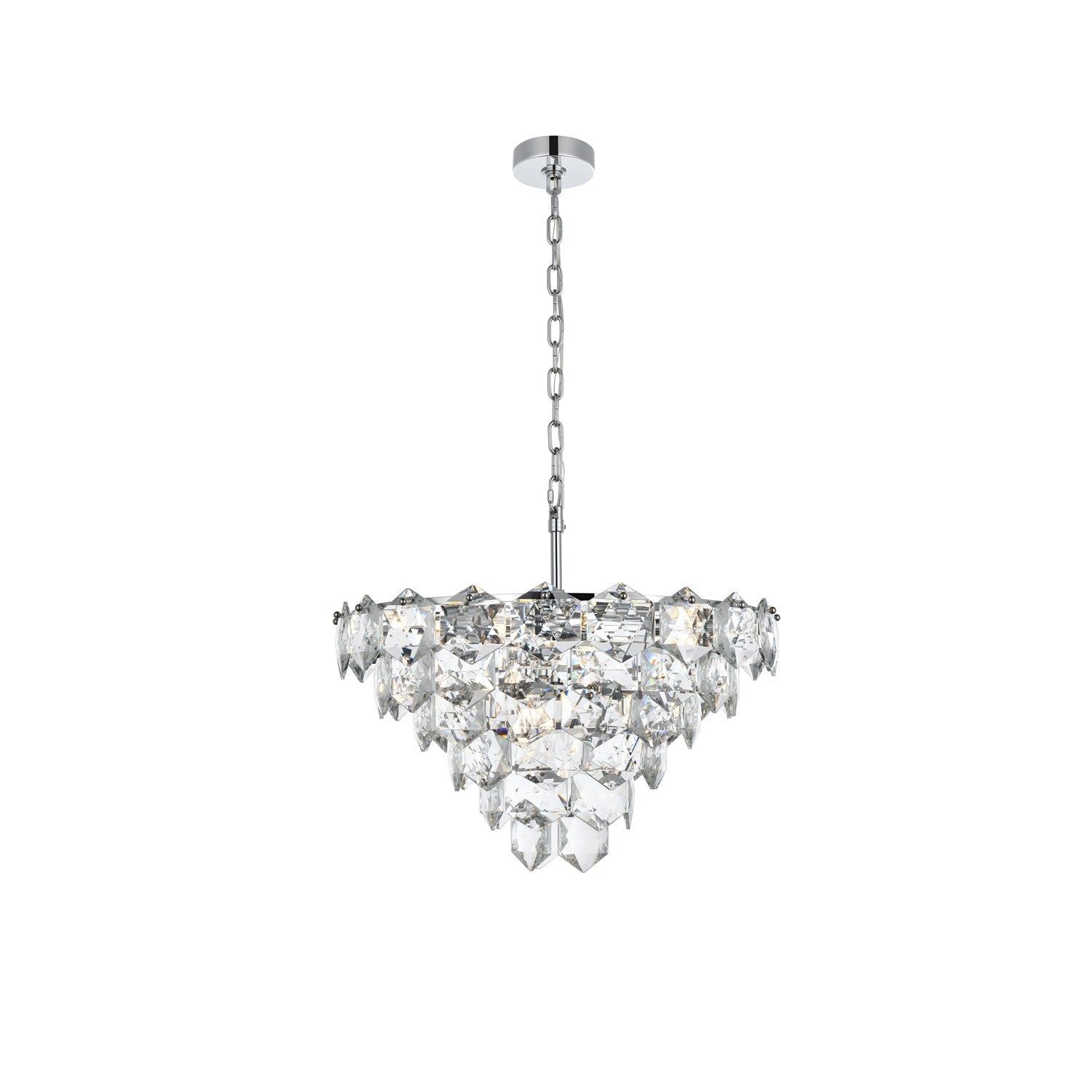 24 Inch Chandelier In Chrome by Elegant Lighting