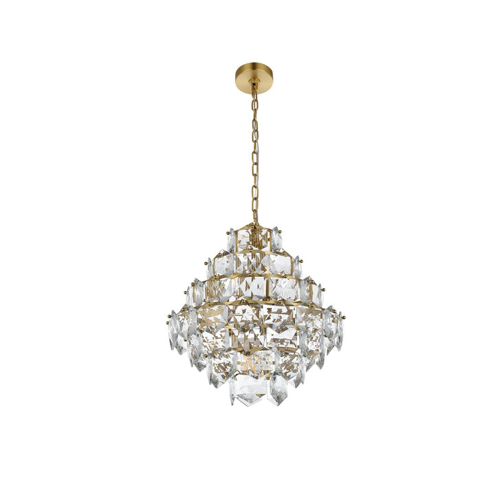 20 Inch Chandelier In Satin Gold