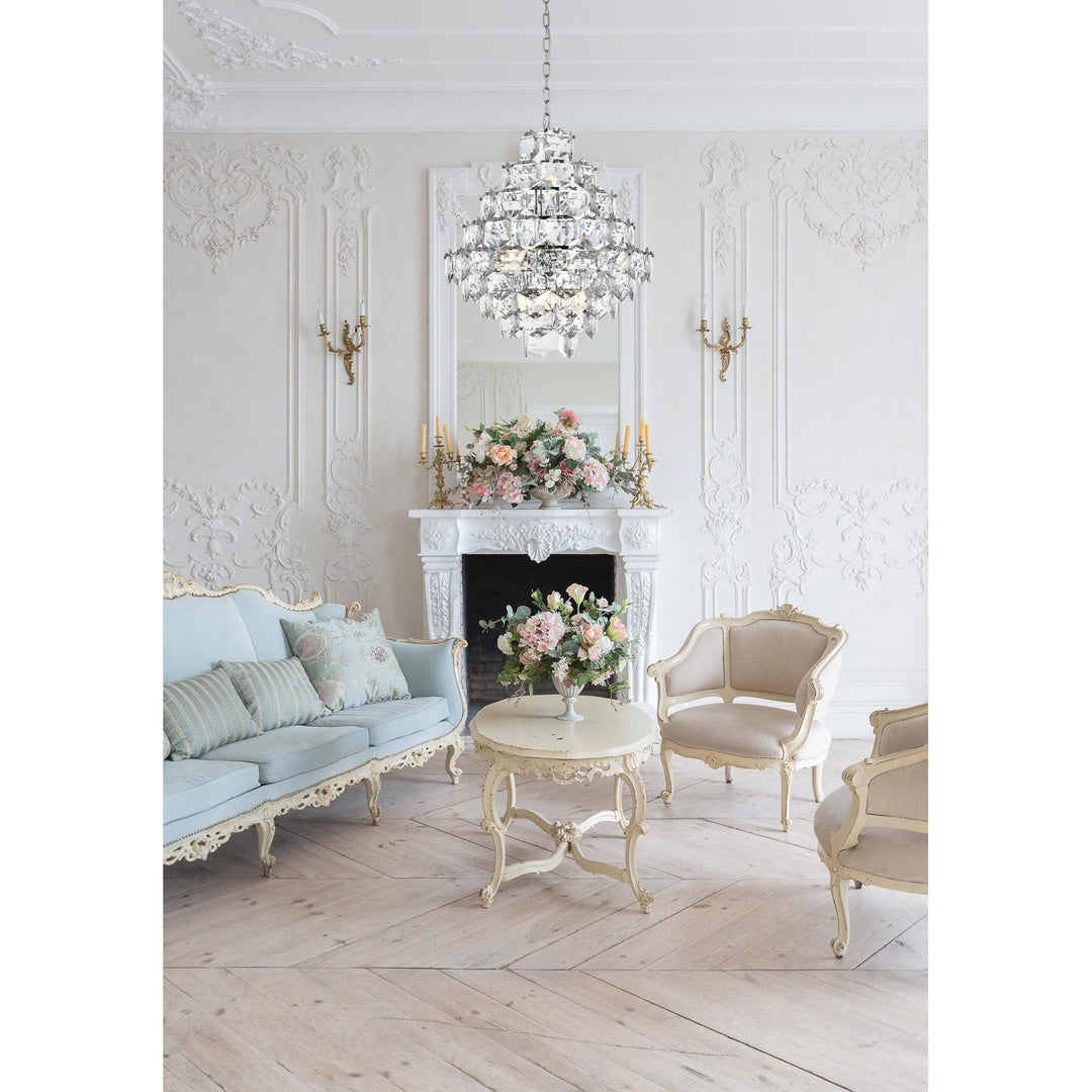 24 Inch Chandelier In Chrome