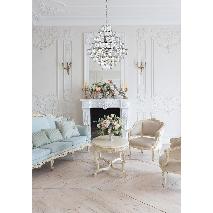 24 Inch Chandelier In Chrome