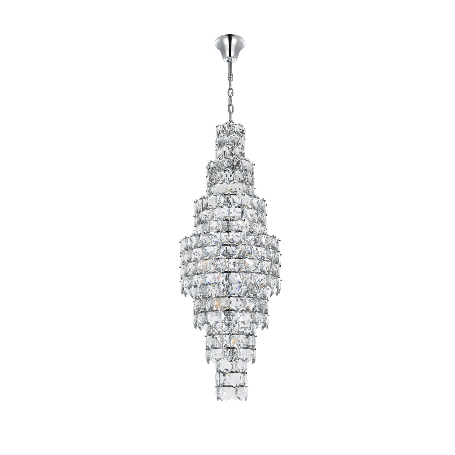 24 Inch Chandelier In Chrome