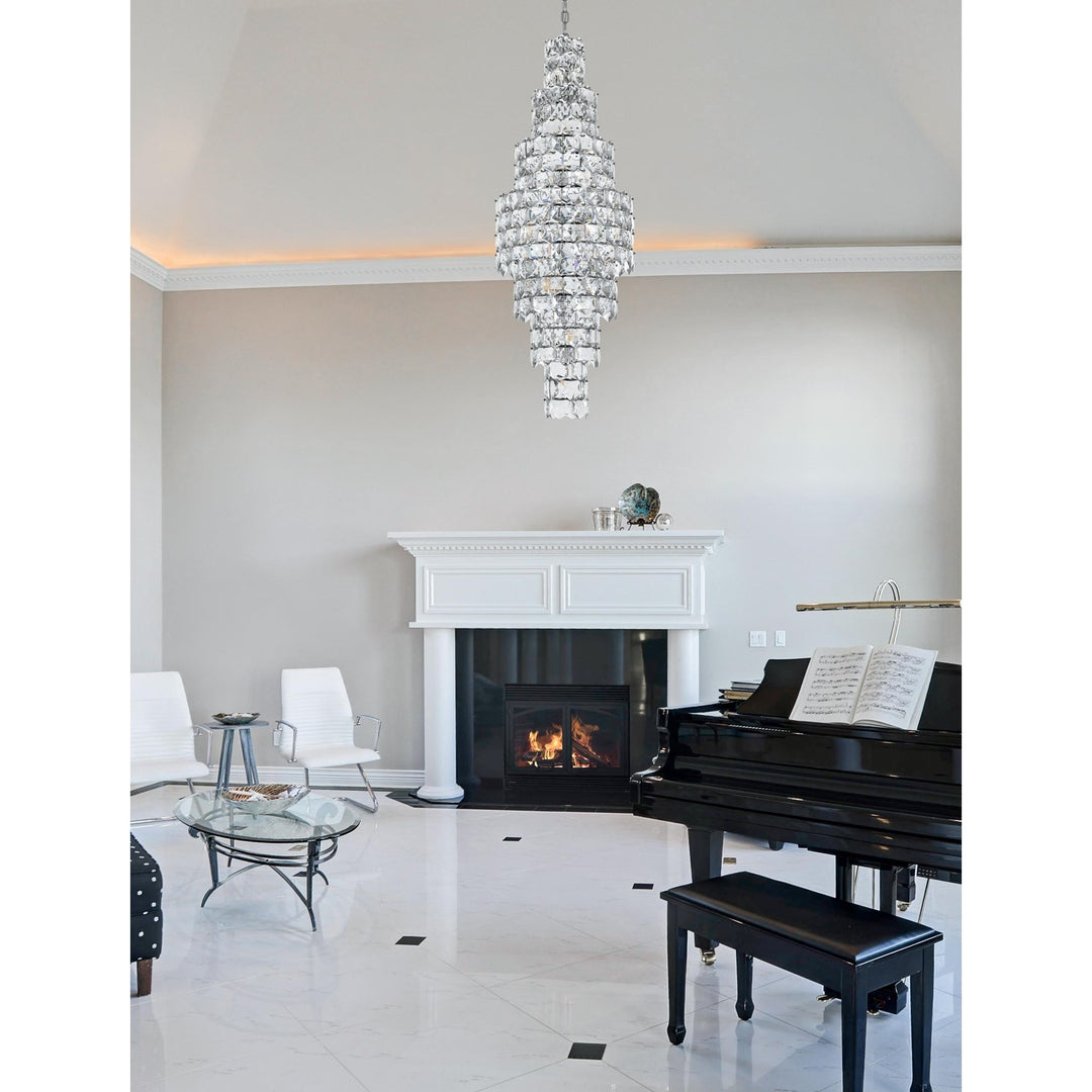 24 Inch Chandelier In Chrome