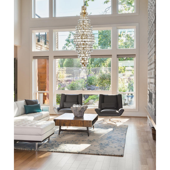 30 Inch Chandelier In Satin Gold