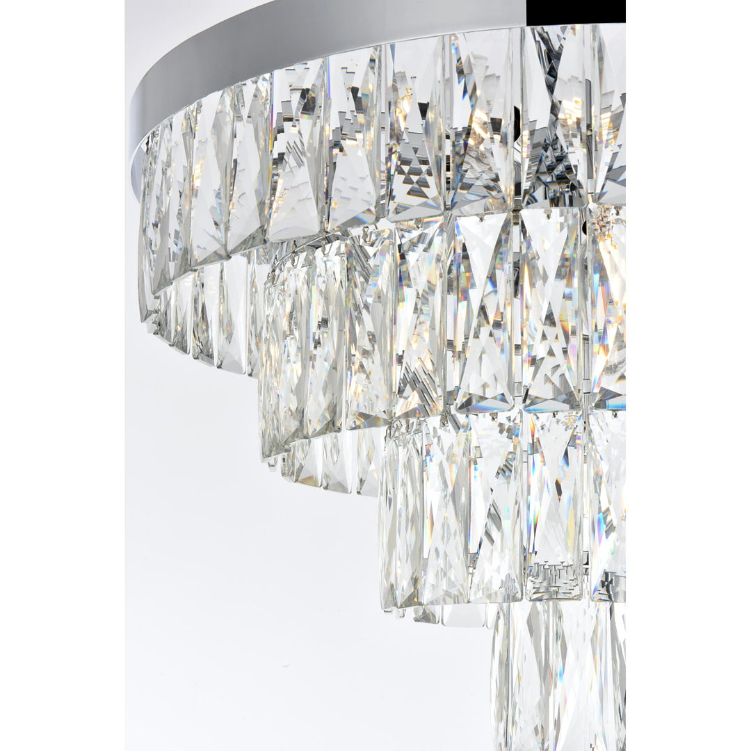 20 Inch Round Chandelier In Chrome